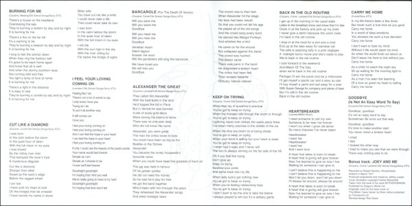 Middle pages of booklet 